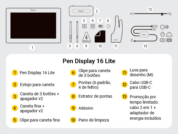 Xencelabs Pen Display 16 Lite