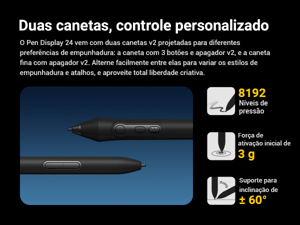 Xencelabs Pen Display 24 utilizado para desenho e design digital profissional