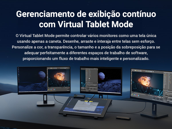 Xencelabs Pen Display 24 utilizado para desenho e design digital profissional