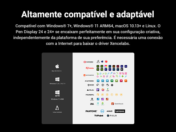 Xencelabs Pen Display 24 utilizado para desenho e design digital profissional