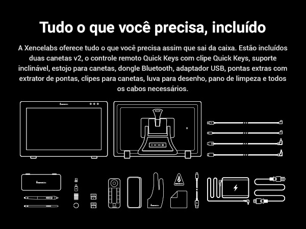 Xencelabs Pen Display 24 utilizado para desenho e design digital profissional