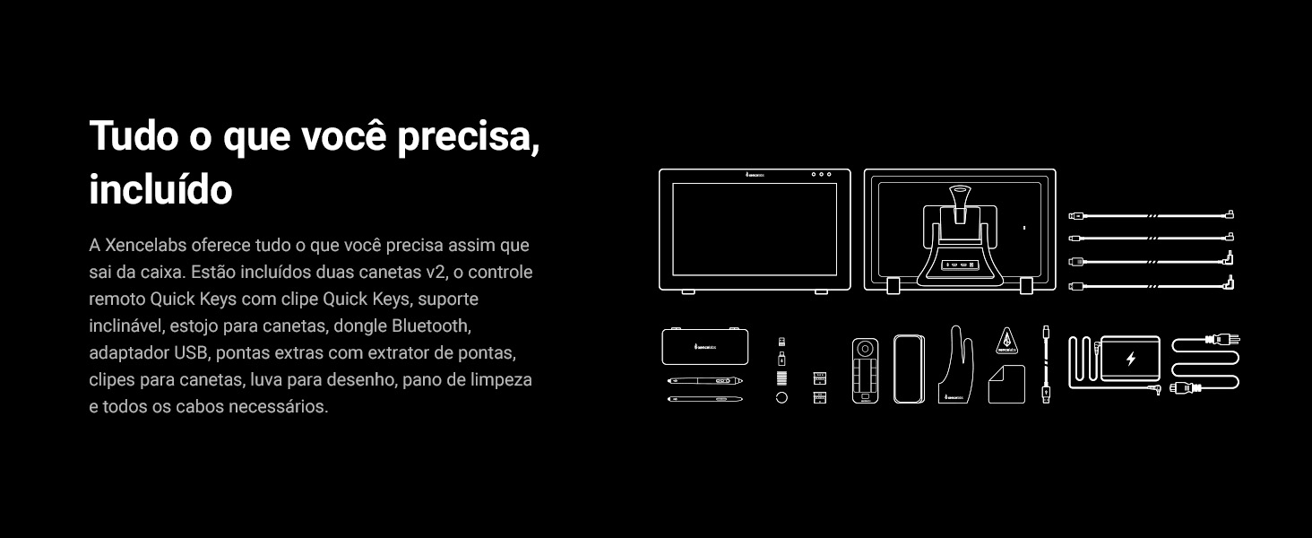 Xencelabs Pen Display 24 utilizado para desenho e design digital profissional