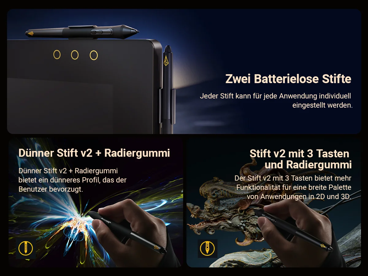 Two Battery-free Pens