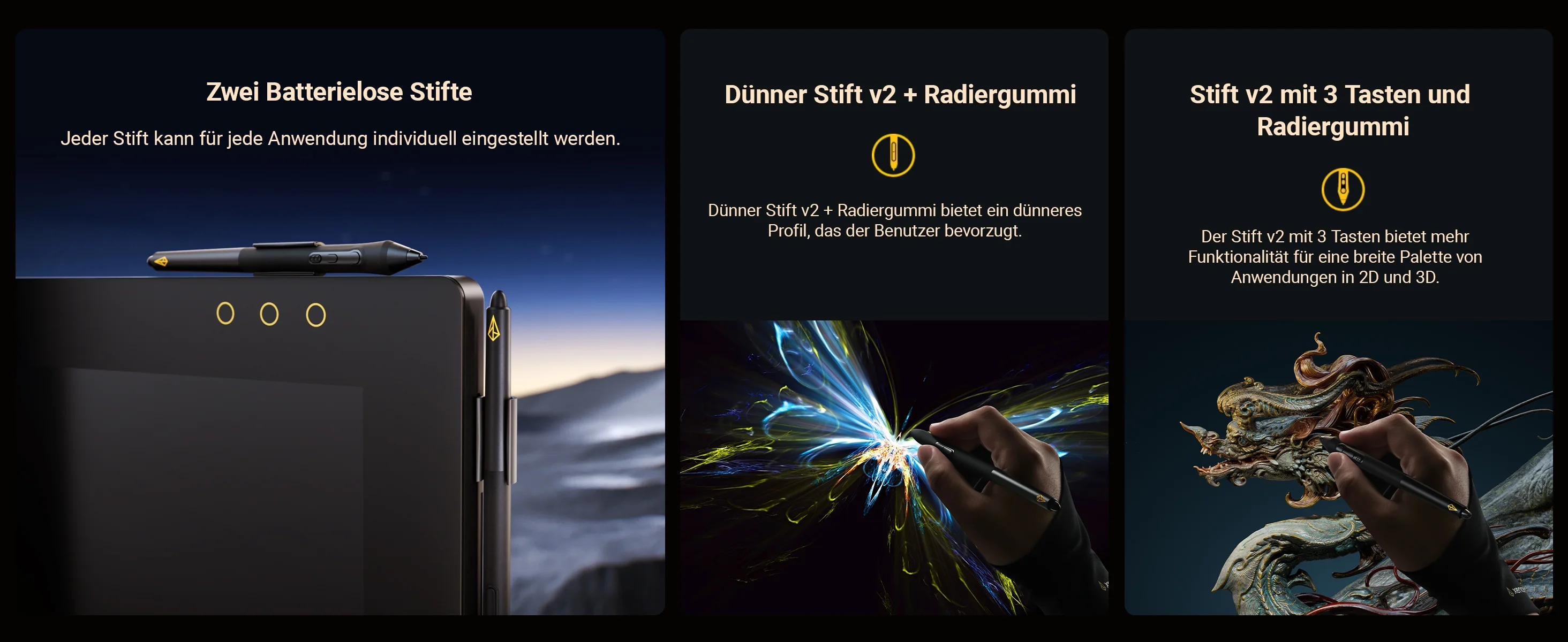 Two Battery-free Pens