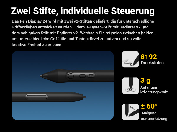 Xencelabs Pen Display 24 für professionelles digitales Zeichnen und Design