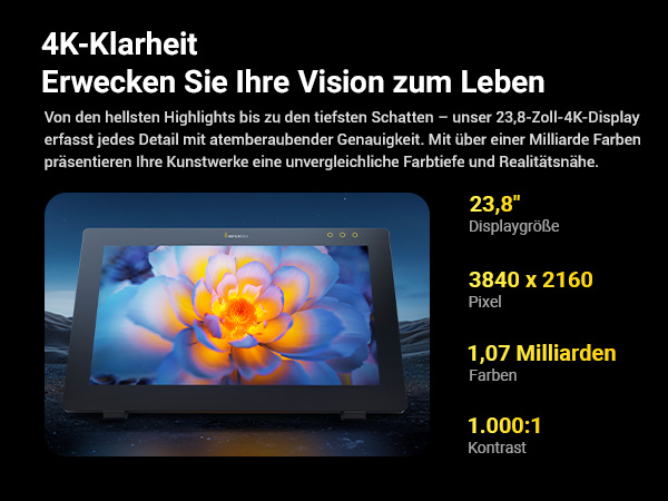 Xencelabs Pen Display 24 für professionelles digitales Zeichnen und Design