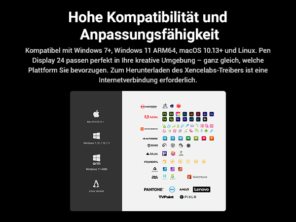 Xencelabs Pen Display 24 für professionelles digitales Zeichnen und Design