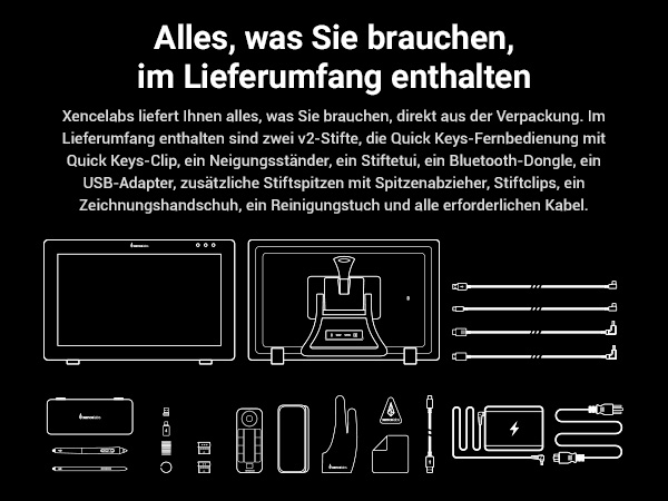 Xencelabs Pen Display 24 für professionelles digitales Zeichnen und Design