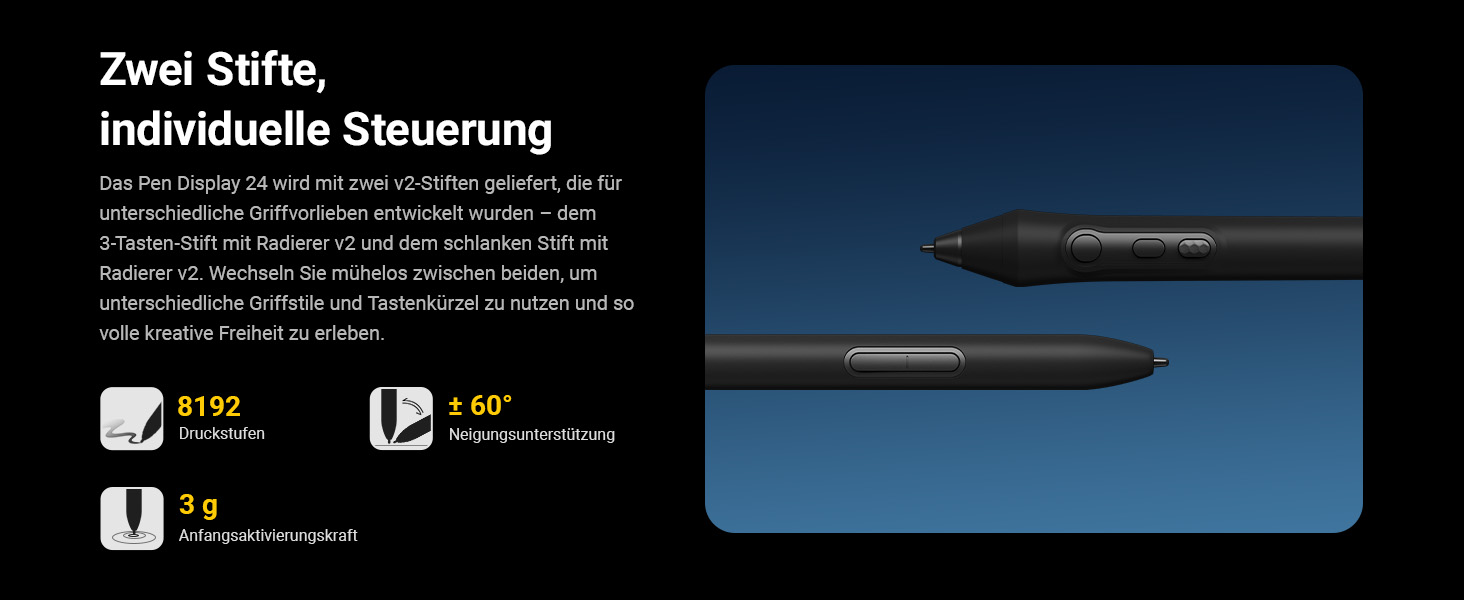 Xencelabs Pen Display 24 für professionelles digitales Zeichnen und Design