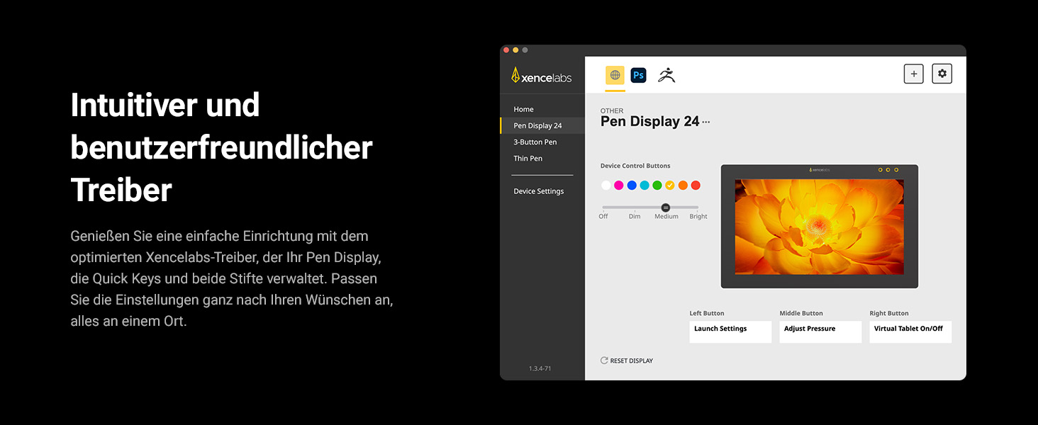 Xencelabs Pen Display 24 für professionelles digitales Zeichnen und Design