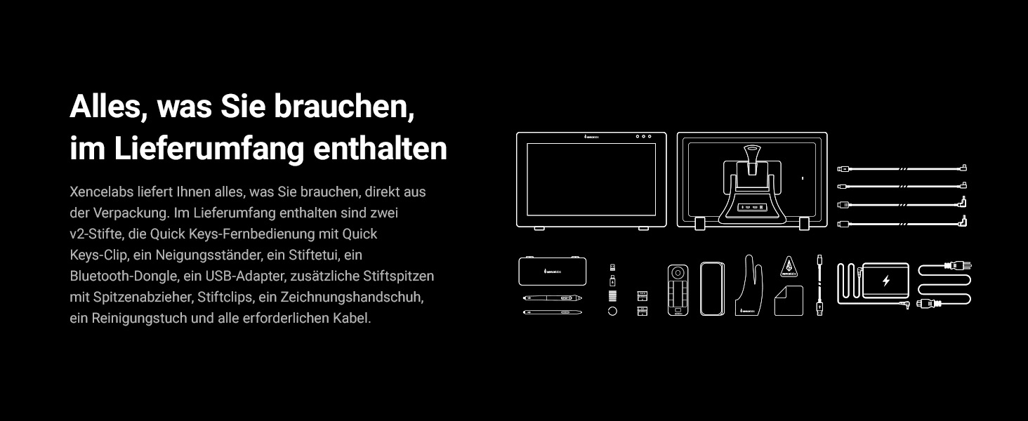 Xencelabs Pen Display 24 für professionelles digitales Zeichnen und Design