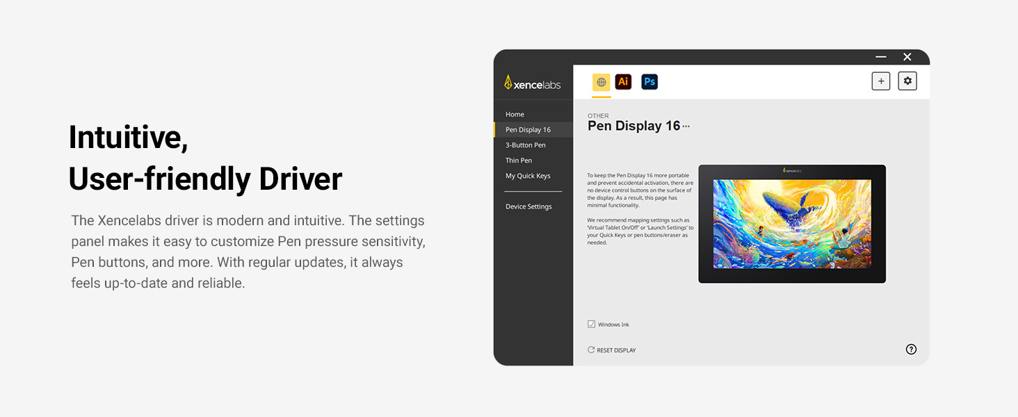 Xencelabs Pen Display 16 Lite