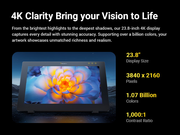 Xencelabs Pen Display 24 used for professional digital drawing and design