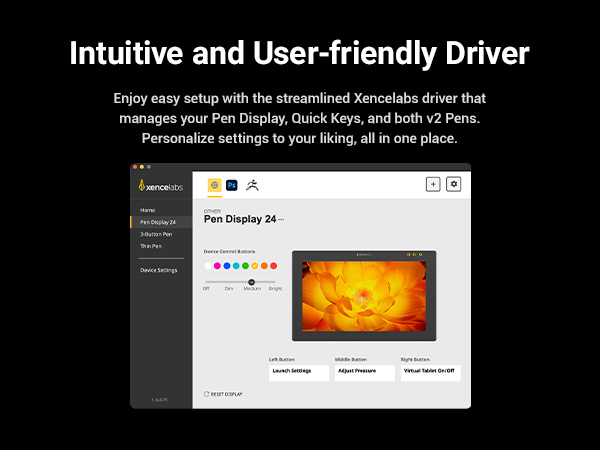 Xencelabs Pen Display 24 used for professional digital drawing and design