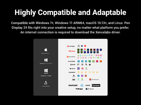 Xencelabs Pen Display 24 used for professional digital drawing and design