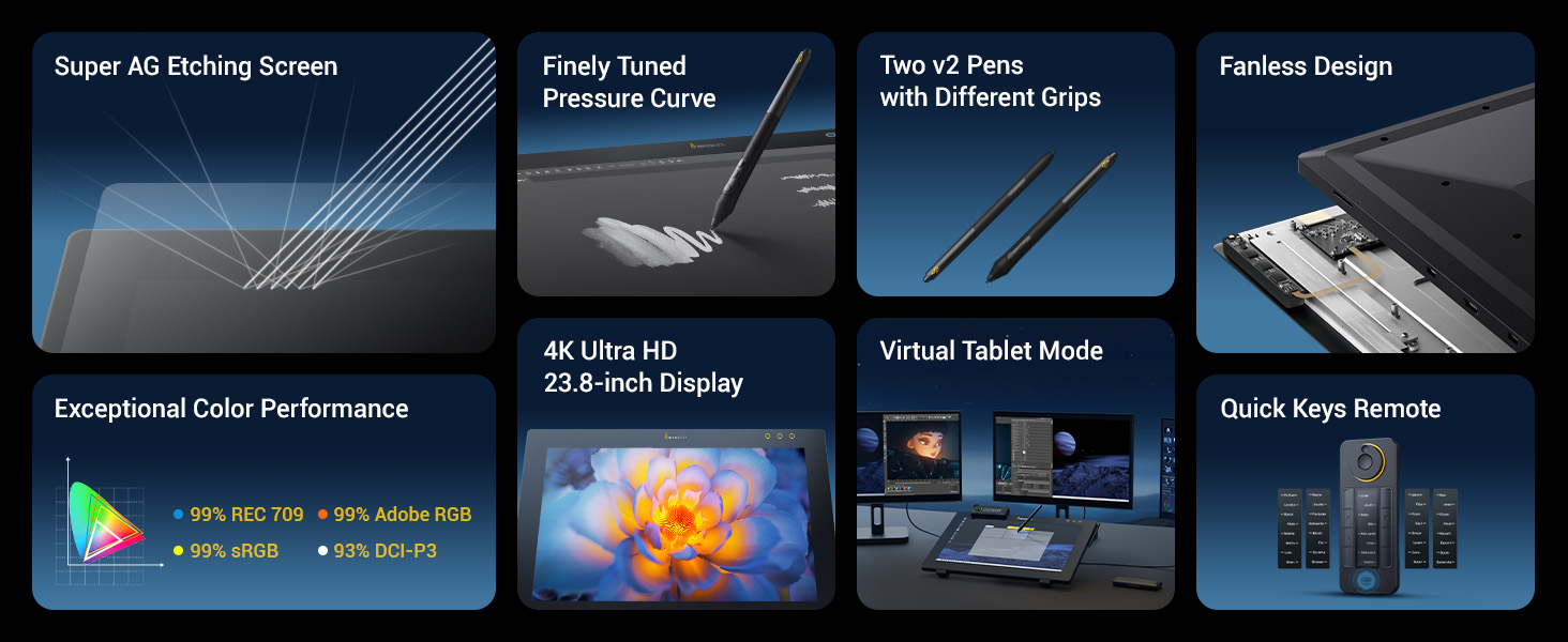 Xencelabs Pen Display 24 used for professional digital drawing and design
