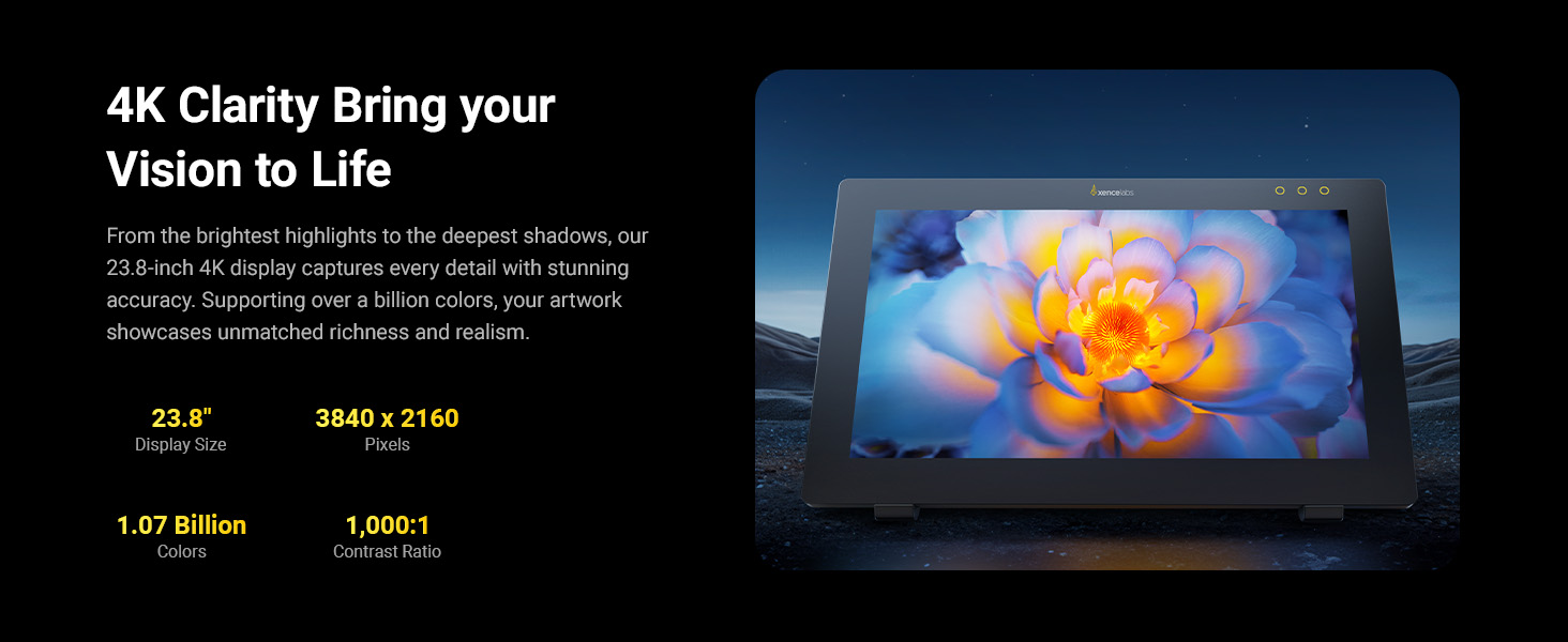 Xencelabs Pen Display 24 used for professional digital drawing and design