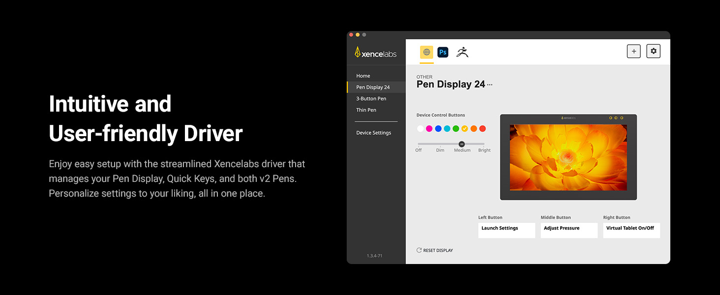 Xencelabs Pen Display 24 used for professional digital drawing and design