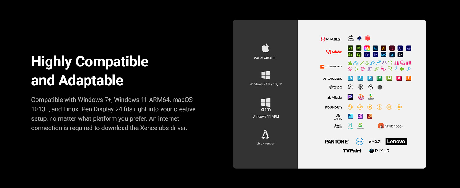 Xencelabs Pen Display 24 used for professional digital drawing and design