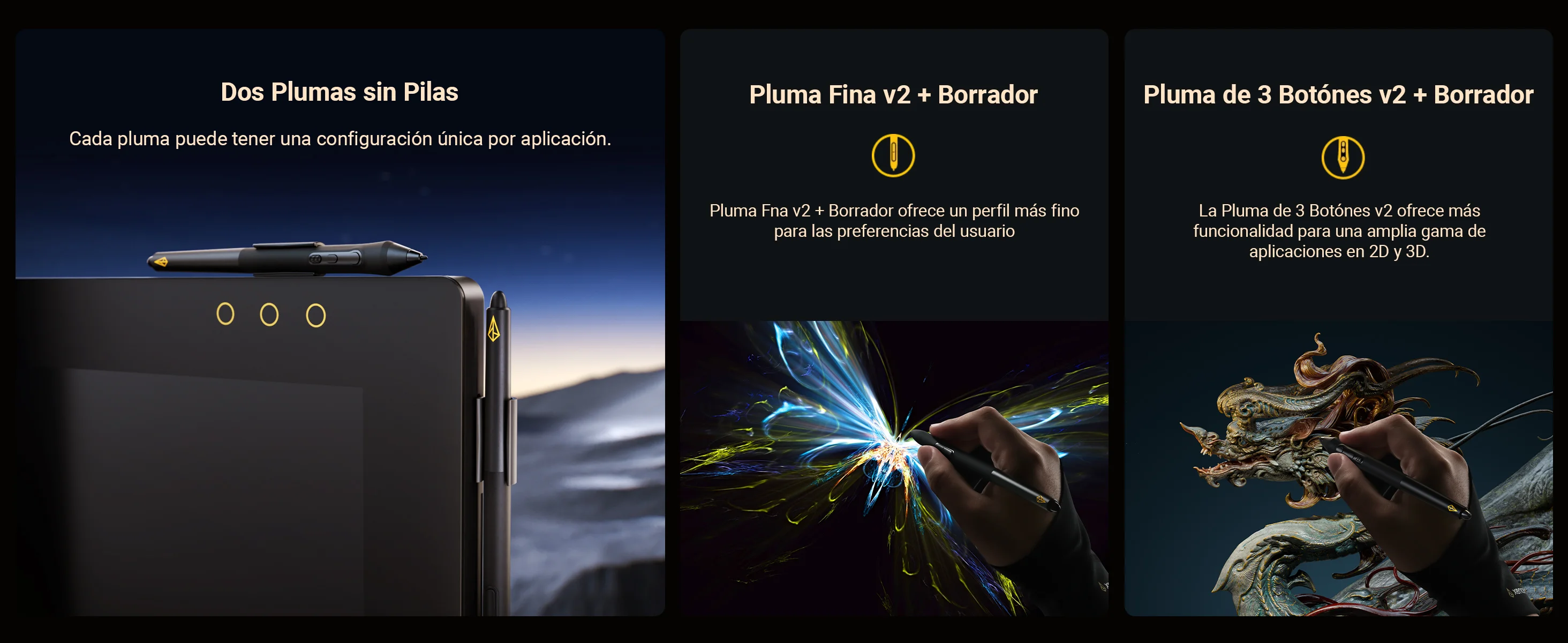Two Battery-free Pens
