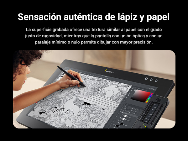 Xencelabs Pen Display 24 utilizado para dibujo y diseño digital profesional