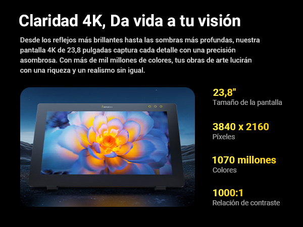 Xencelabs Pen Display 24 utilizado para dibujo y diseño digital profesional