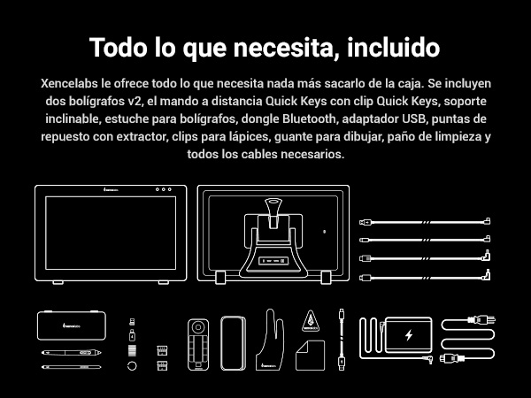 Xencelabs Pen Display 24 utilizado para dibujo y diseño digital profesional