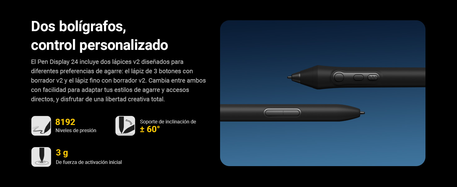 Xencelabs Pen Display 24 utilizado para dibujo y diseño digital profesional