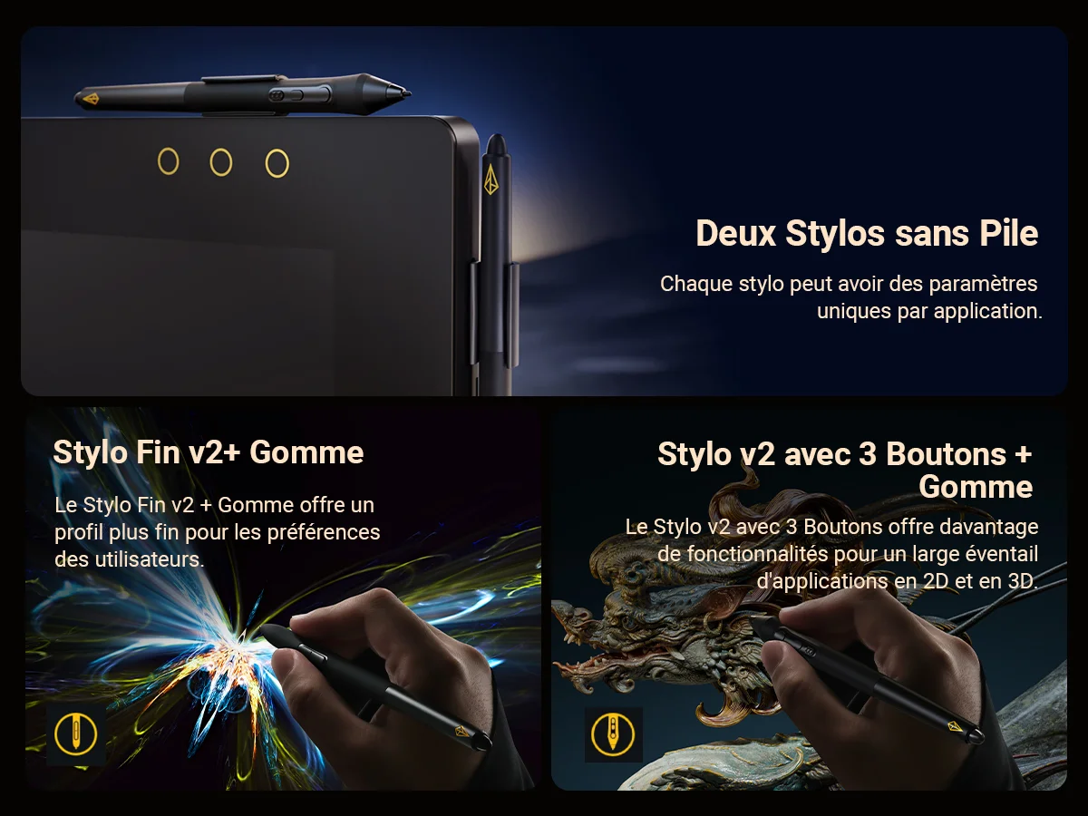 Two Battery-free Pens