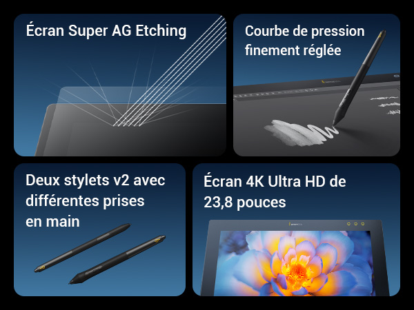 Xencelabs Pen Display 24 utilisé pour le dessin et le design numérique professionnels