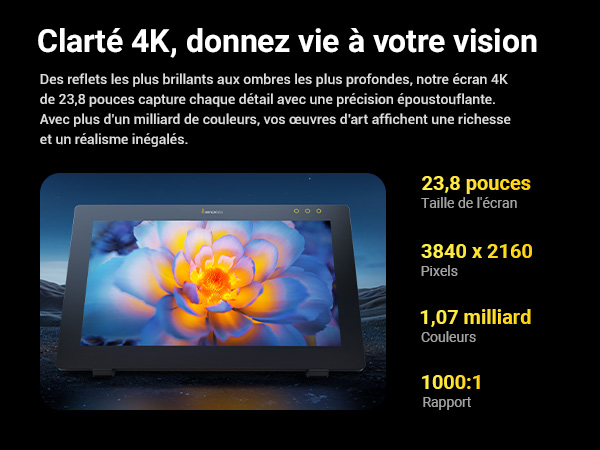 Xencelabs Pen Display 24 utilisé pour le dessin et le design numérique professionnels