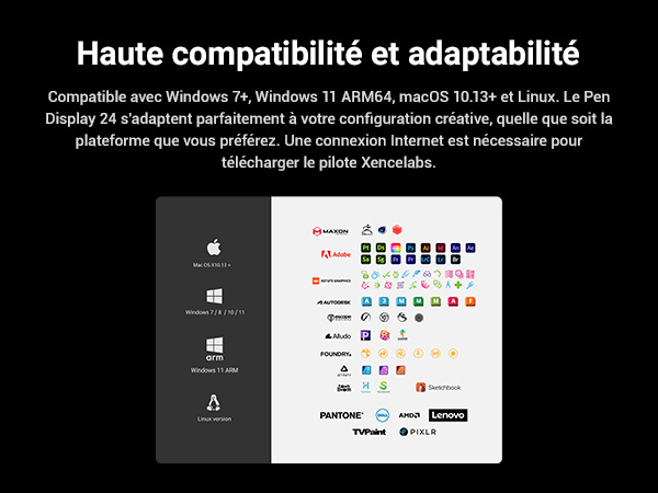 Xencelabs Pen Display 24 utilisé pour le dessin et le design numérique professionnels