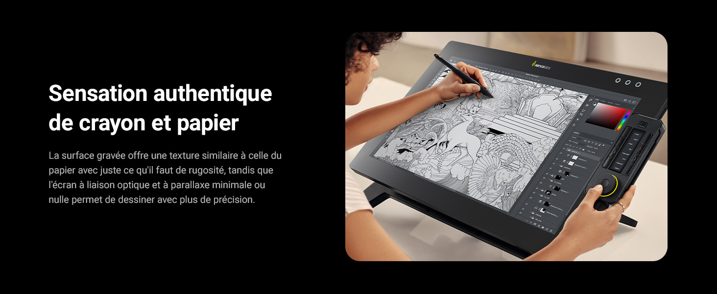 Xencelabs Pen Display 24 utilisé pour le dessin et le design numérique professionnels