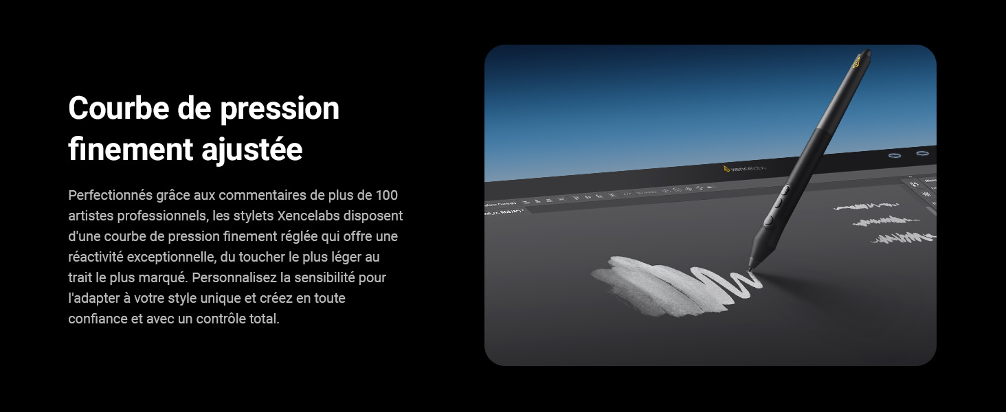 Xencelabs Pen Display 24 utilisé pour le dessin et le design numérique professionnels