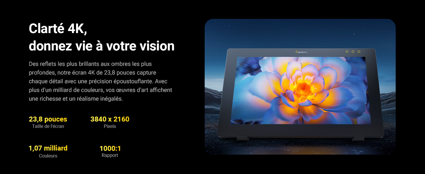 Xencelabs Pen Display 24 utilisé pour le dessin et le design numérique professionnels