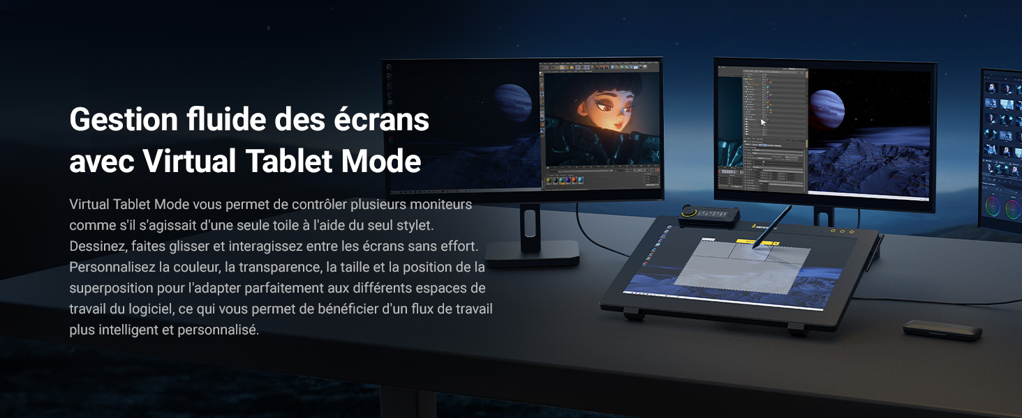 Xencelabs Pen Display 24 utilisé pour le dessin et le design numérique professionnels