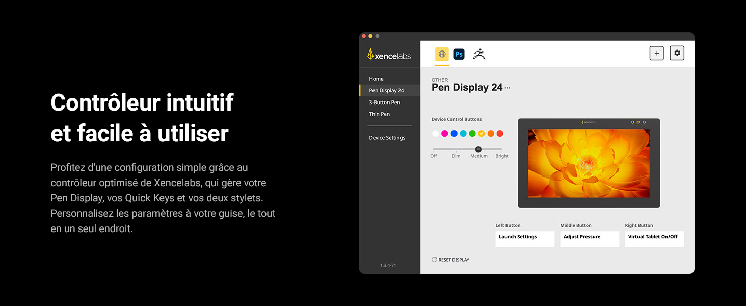 Xencelabs Pen Display 24 utilisé pour le dessin et le design numérique professionnels