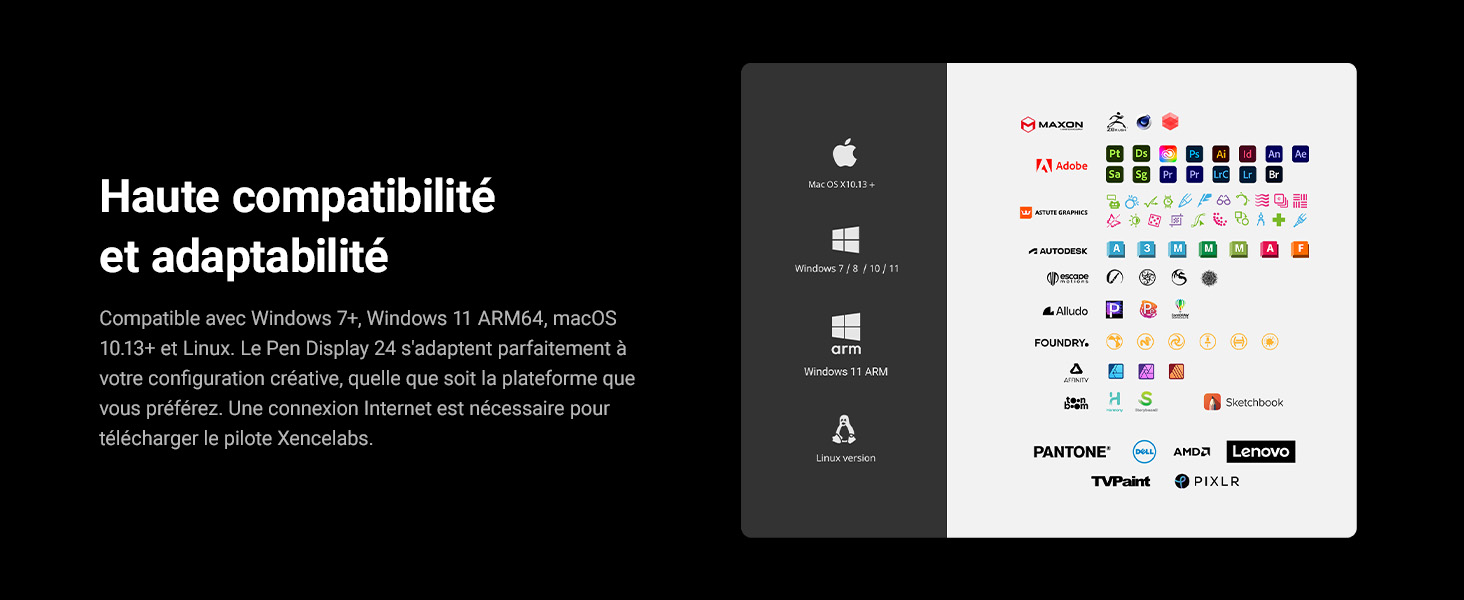 Xencelabs Pen Display 24 utilisé pour le dessin et le design numérique professionnels