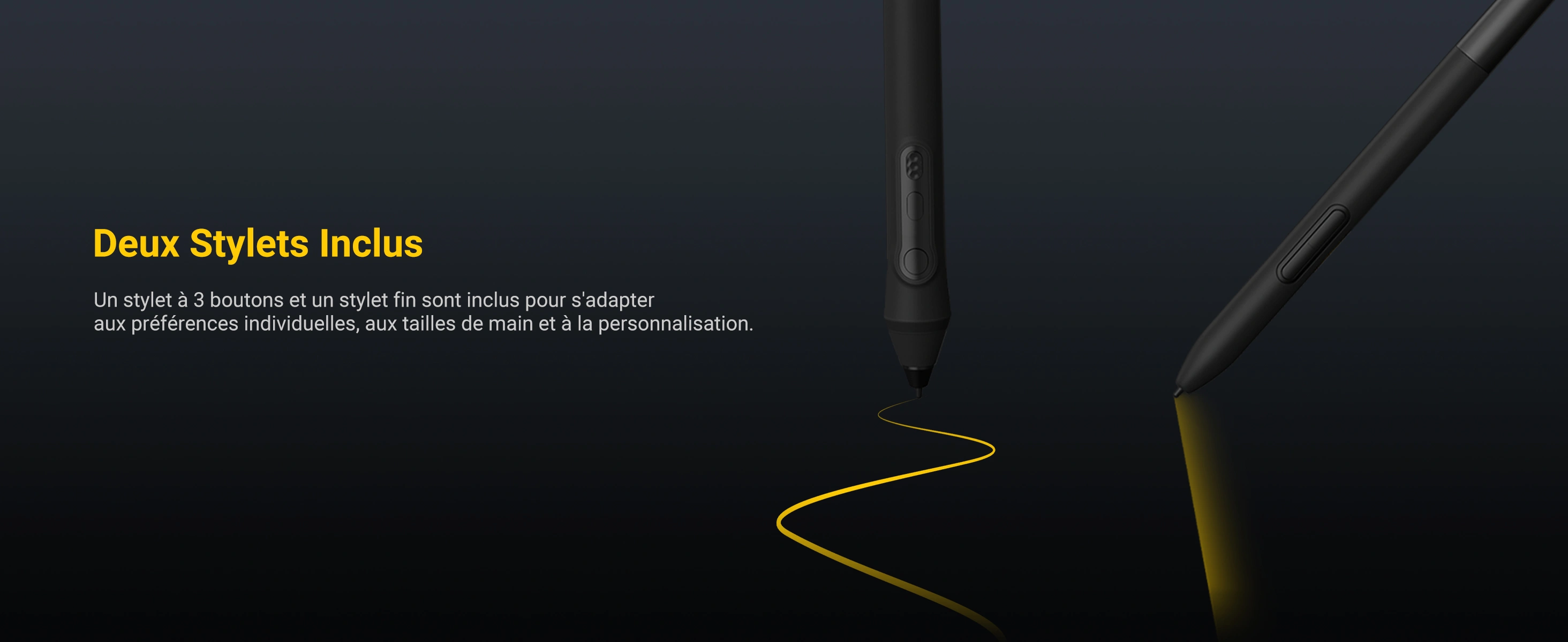 Deux stylets numériques