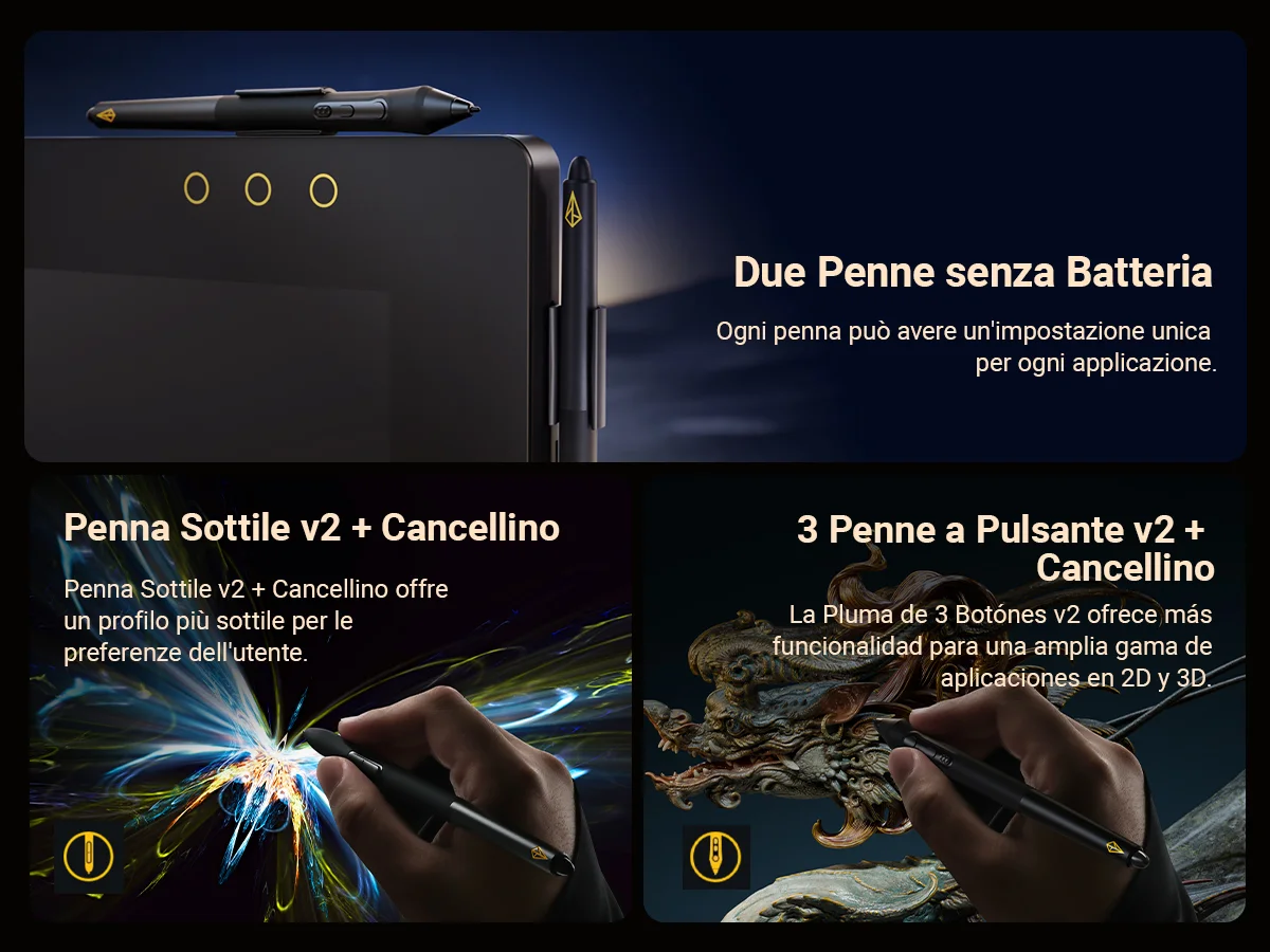 Two Battery-free Pens
