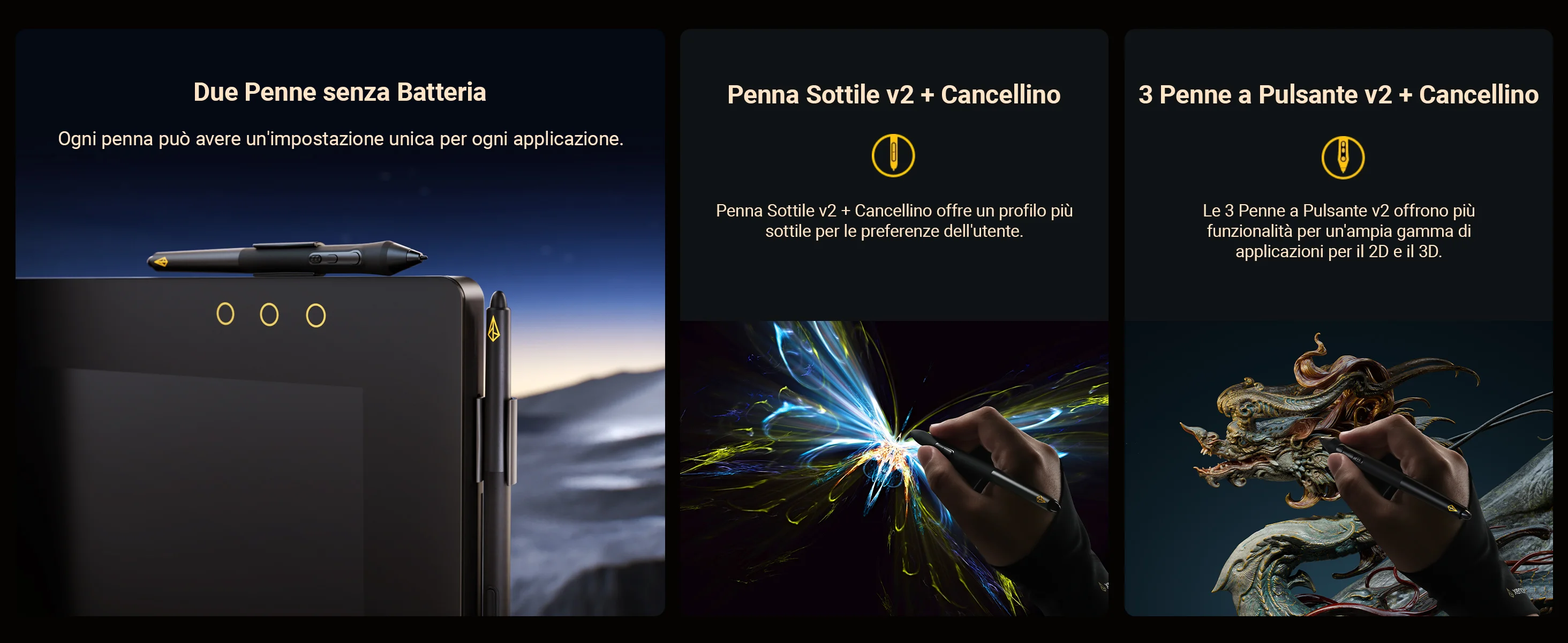 Two Battery-free Pens