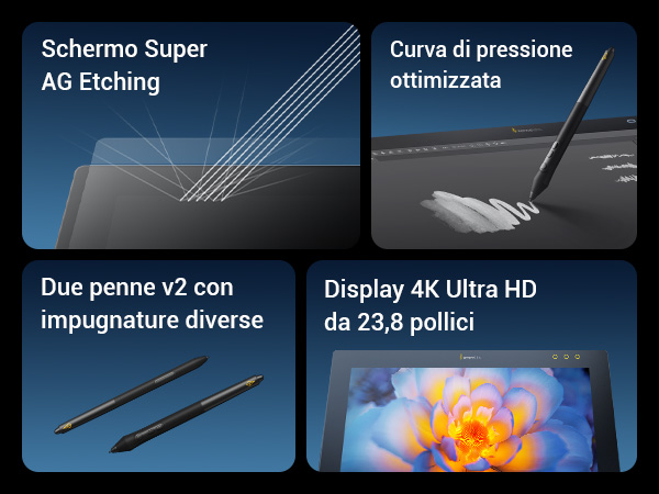 Xencelabs Pen Display 24 utilizzato per il disegno e il design digitale professionale