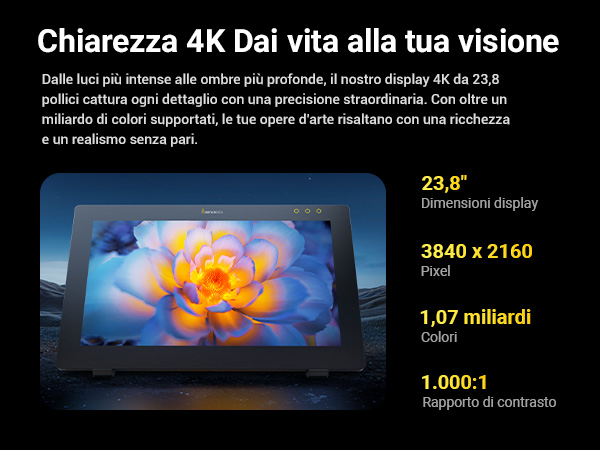Xencelabs Pen Display 24 utilizzato per il disegno e il design digitale professionale