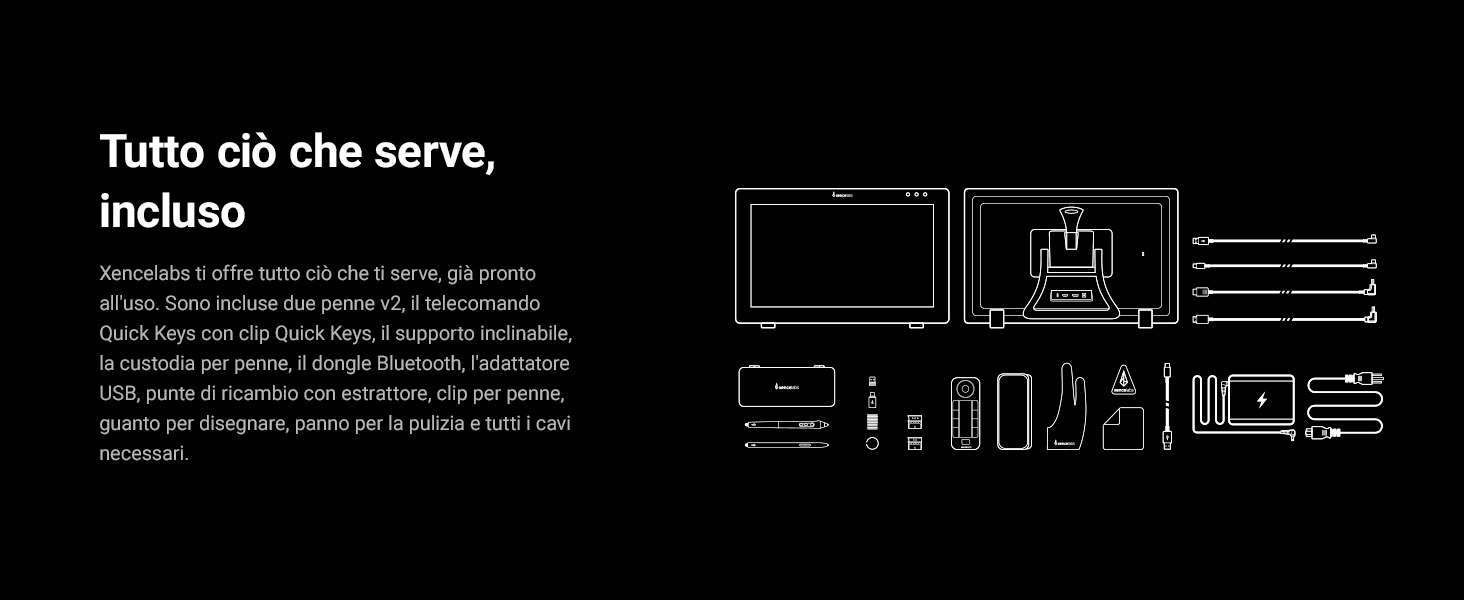 Xencelabs Pen Display 24 utilizzato per il disegno e il design digitale professionale