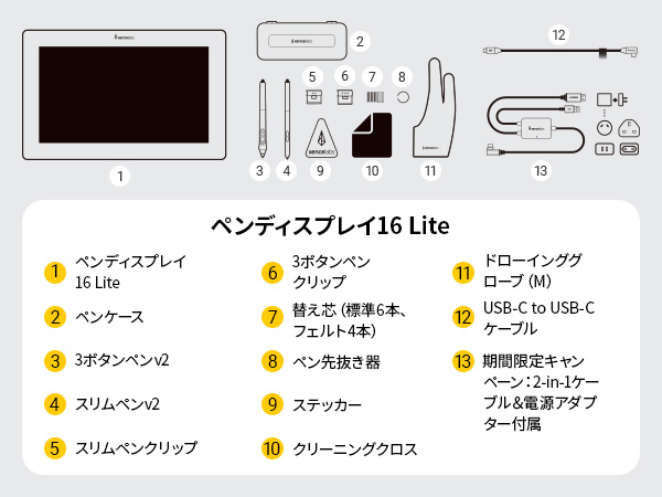 Xencelabs Pen Display 16 Lite